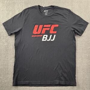 UFC Shirt Adult Extra Large Black Short Sleeve BJJ Grappling Fightwear Casual